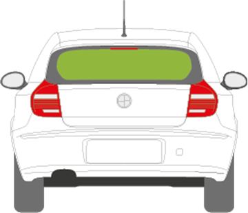 Afbeelding van Achterruit BMW 1-serie 3 deurs