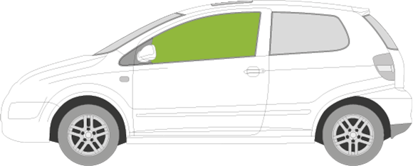 Afbeelding van Zijruit links Volkswagen Fox