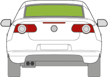 Afbeelding van Achterruit Volkswagen Eos
