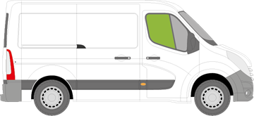 Afbeelding van Zijruit rechts Opel Movano 