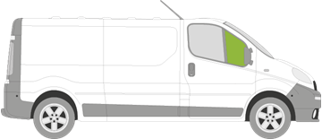 Afbeelding van Zijruit rechts Opel Vivaro 