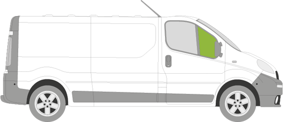 Afbeelding van Zijruit rechts Opel Vivaro 