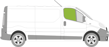 Afbeelding van Zijruit rechts Opel Vivaro 
