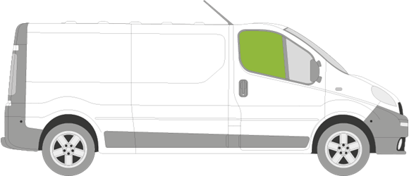 Afbeelding van Zijruit rechts Opel Vivaro 