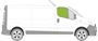 Afbeelding van Zijruit rechts Opel Vivaro 