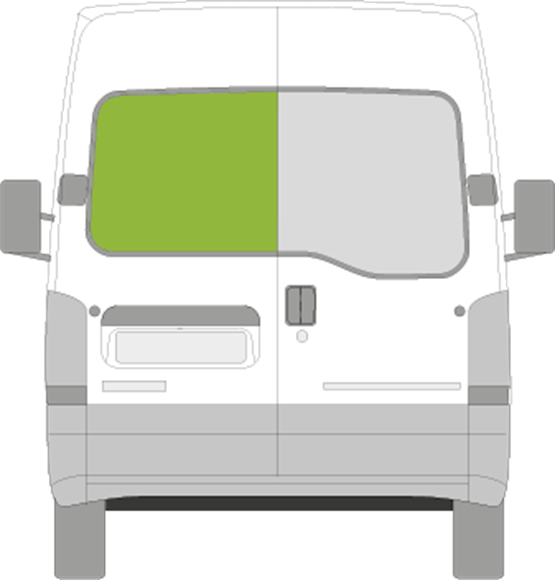 Afbeelding van Achterruit links Opel Movano verwarmd (1999-2010)