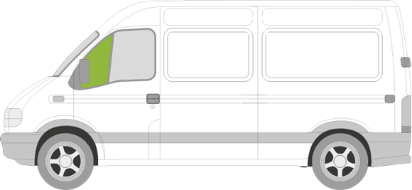 Afbeelding van Zijruit links Opel Movano 