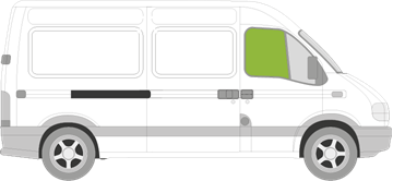Afbeelding van Zijruit rechts Opel Movano 