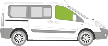 Afbeelding van Zijruit rechts Citroën Jumpy family van