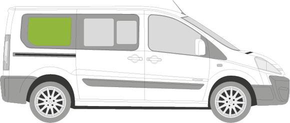 Afbeelding van Zijruit rechts Citroën Jumpy family van