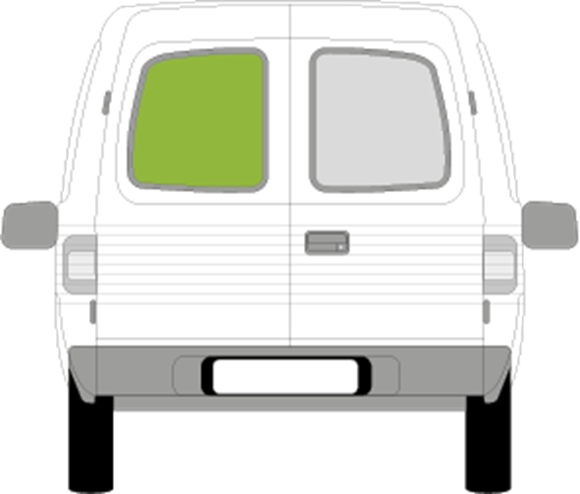 Afbeelding van Achterruit links Opel Combo (getint/verwarmd)