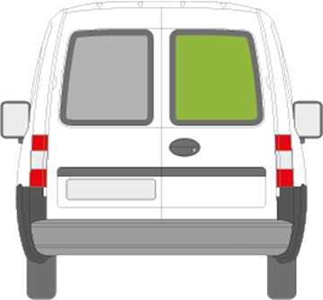 Afbeelding van Achterruit rechts Opel Combo (getint)