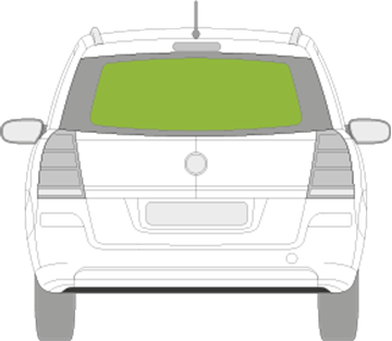 Afbeelding van Achterruit Opel Zafira 