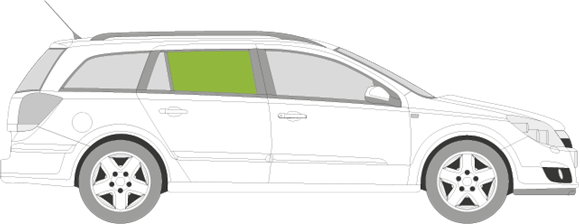 Afbeelding van Zijruit rechts Opel Astra break
