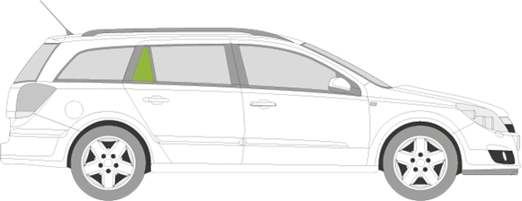 Afbeelding van Zijruit rechts Opel Astra break