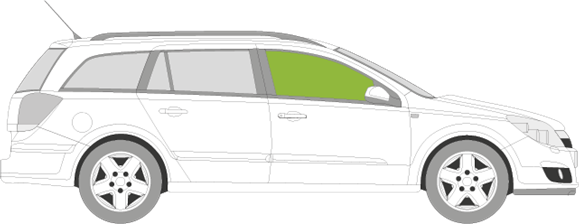 Afbeelding van Zijruit rechts Opel Astra break