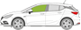 Afbeelding van Zijruit links Opel Astra break