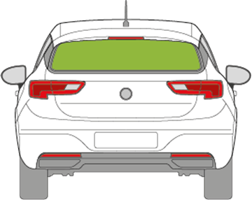 Afbeelding van Achterruit Opel Astra 5-deurs 