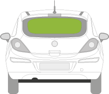 Afbeelding van Achterruit Opel Corsa 5 deurs