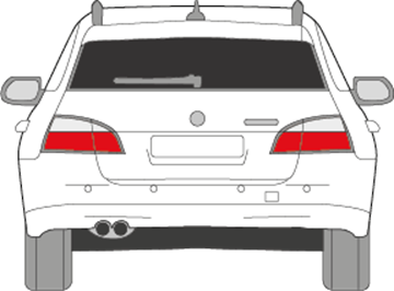 Afbeelding van Achterruit BMW 5-serie break (DONKERE RUIT)