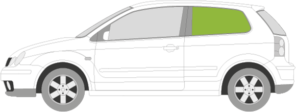 Afbeelding van Zijruit links Volkswagen Polo 3 deurs 