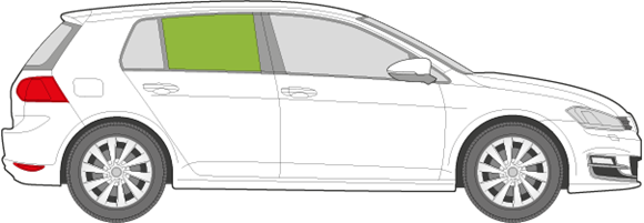 Afbeelding van Zijruit rechts VW Golf 5-deurs 