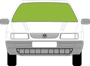 Afbeelding van Voorruit Volkswagen Passat sedan (spiegel op 6cm)