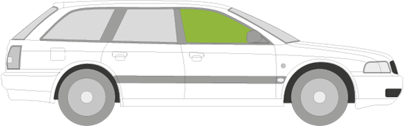 Afbeelding van Zijruit rechts Audi A4 break 