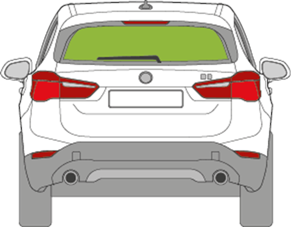 Afbeelding van Achterruit BMW X1 