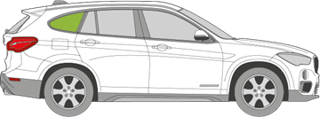 Afbeelding van Zijruit rechts BMW X1 