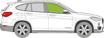 Afbeelding van Zijruit rechts BMW X1 