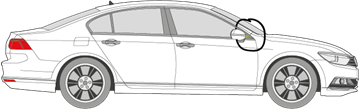 Afbeelding van Zijruit rechts Volkswagen Passat sedan