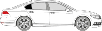 Afbeelding van Zijruit rechts Volkswagen Passat sedan (DONKERE RUIT)