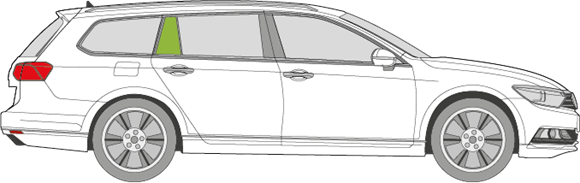 Afbeelding van Zijruit rechts Volkswagen Passat break 