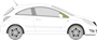Afbeelding van Zijruit rechts Opel Corsa 3 deurs