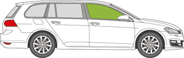 Afbeelding van Zijruit rechts VW Golf Variant 2013-2014