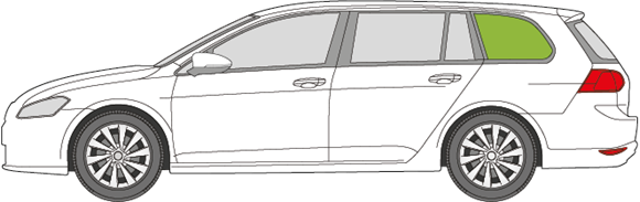 Afbeelding van Zijruit links VW Golf Variant 