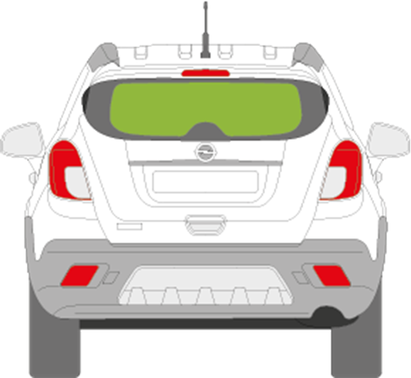 Afbeelding van Achterruit Opel Mokka 