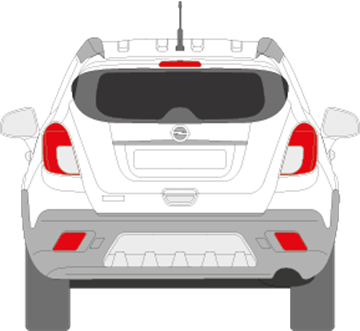 Afbeelding van Achterruit Opel Mokka (DONKERE RUIT)