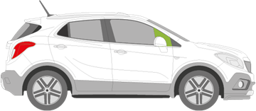 Afbeelding van Zijruit rechts Opel Mokka 