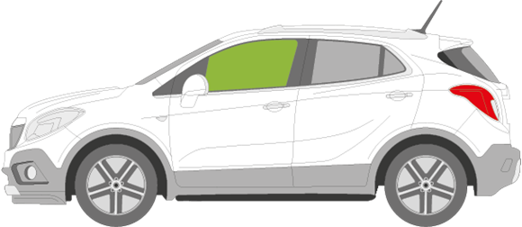 Afbeelding van Zijruit links Opel Mokka 