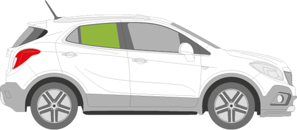 Afbeelding van Zijruit rechts Opel Mokka 