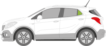 Afbeelding van Zijruit links Opel Mokka 