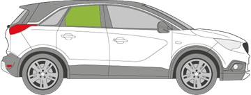 Afbeelding van Zijruit rechts Opel Crossland X 