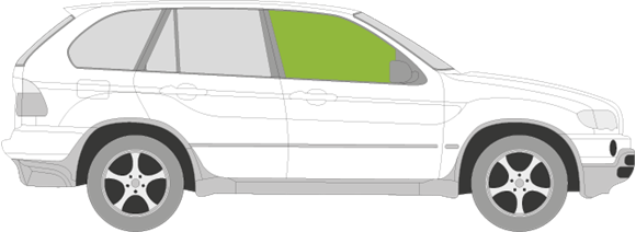 Afbeelding van Zijruit rechts BMW X5