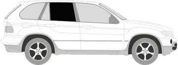 Afbeelding van Zijruit rechts BMW X5 (DONKERE RUIT)