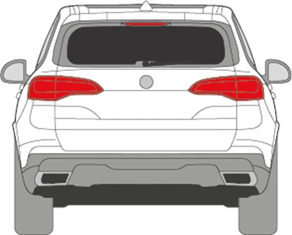 Afbeelding van Achterruit BMW X5 (DONKERE RUIT)