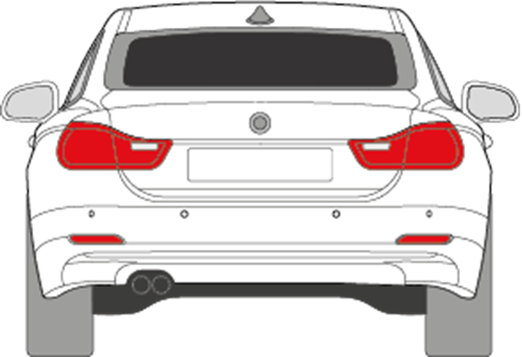 Afbeelding van Achterruit BMW 4-serie 2 deurs coupé (DONKERE RUIT)