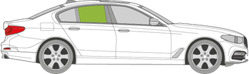 Afbeelding van Zijruit rechts BMW 5-serie sedan