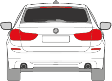 Afbeelding van Achterruit BMW 5-serie break (DONKERE RUIT)